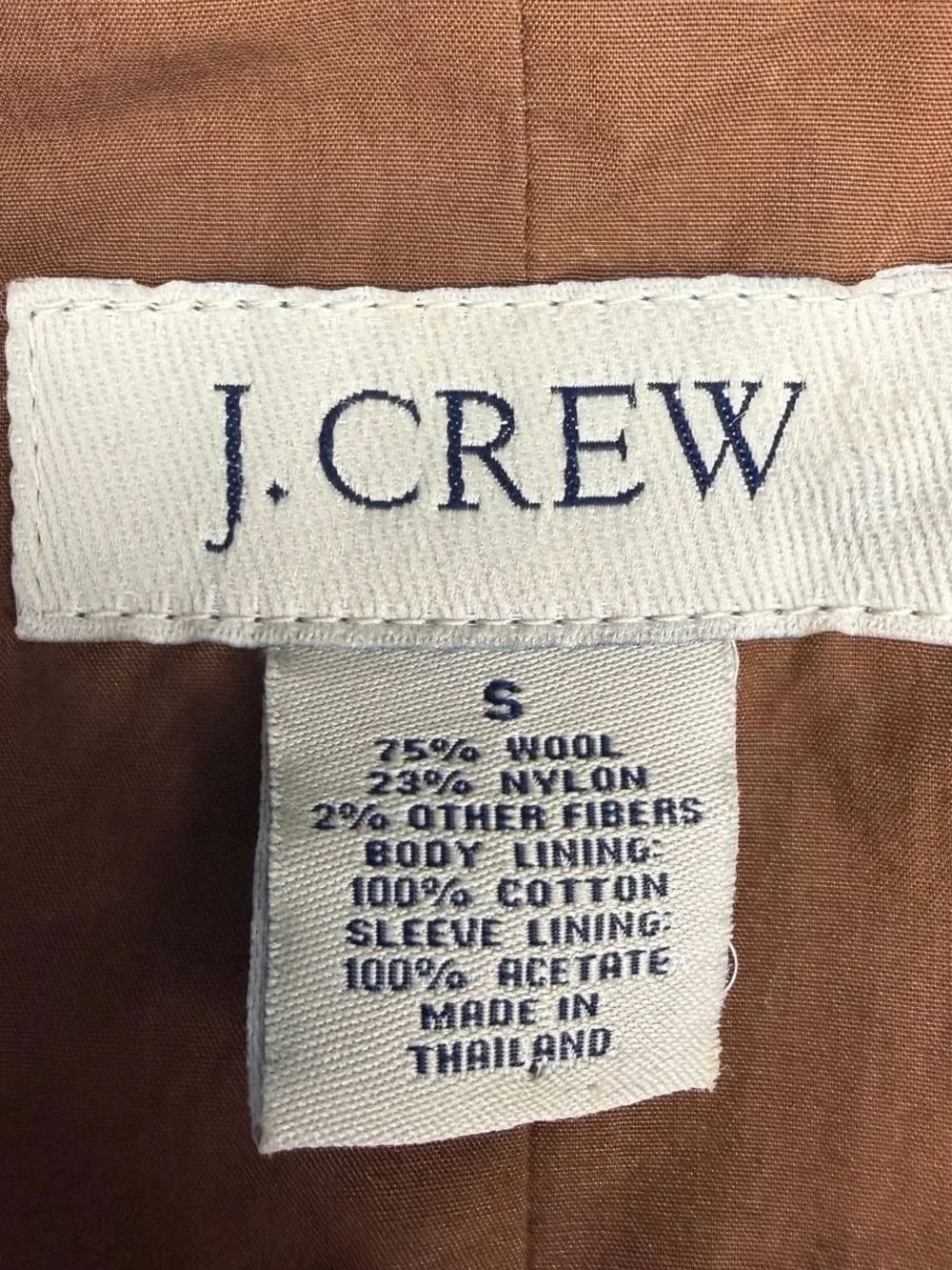 J.Crew Men’s Gray Wool Double Breasted Peacoat Size S